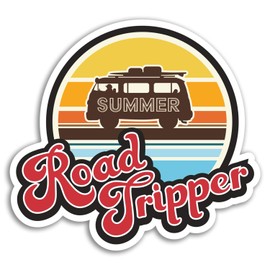 2 x 10cm Road Tripper Vinyl Stickers - Travel Surf Bus Sticker Luggage #17965 (10cm Wide)