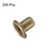 HARFINGTON 200set Grommets Kit Metal Eyelets 2mm Hole Tiny Grommet