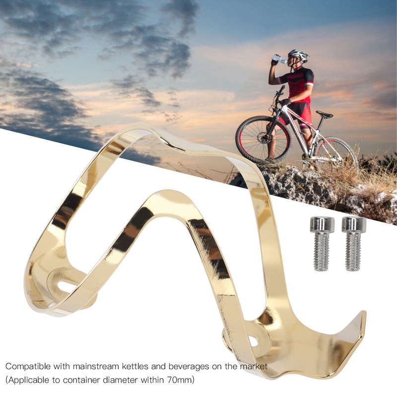 Plating Gradient Color Aluminum Alloy Bicycle Drink Water Bottle Rack