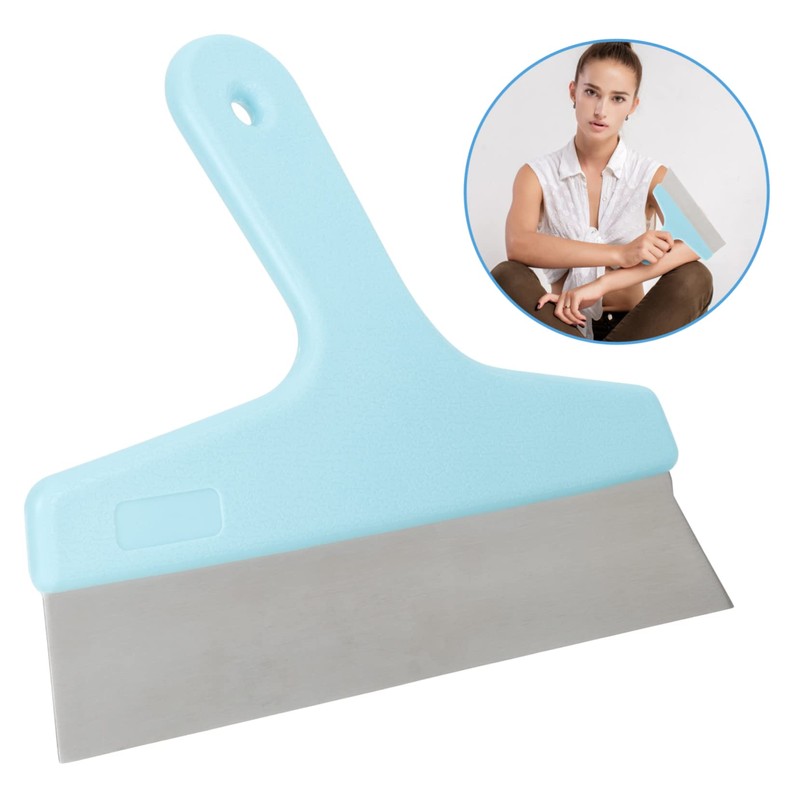 DOITOOL Stainless Steel Wallpaper Trimming Board Ergonomic Handle for Comfortable
