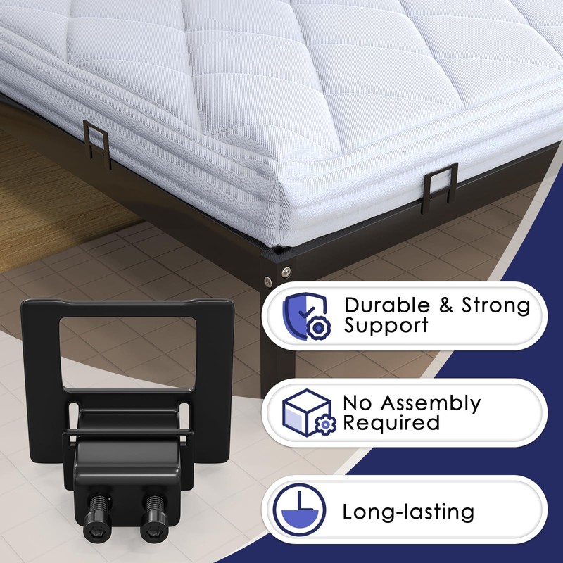 Exeloria 6 Pack Mattress Anti-Slip Gaskets, Adjustable Mattress Holders in