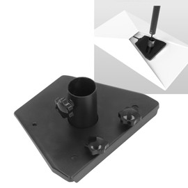 Gen 3 Antenna Pipe Adapter Steel Pole Mount with Wire Hole Safety for Satellite Roof Mounting Plate