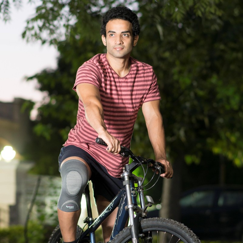 Tynor Knee Cap with Patellar Ring, Grey, XXL, 1 Unit