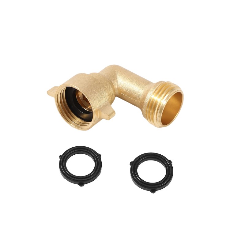 2 Pack 90 degree hose elbow, garden hose adapter 3/4"