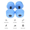 2pcs Floating Dumbbell EVA Thread Design Aquatic Exercise Dumbbell for