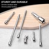 sourcing map 1/4" Drive Socket Extension Set 2" 4" 6"
