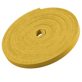 TOFL Leather Straps | 2 Pieces | 72 Inches Long | 1/4 Inch Wide | 1/8 Inch Thick | Baseball and Softball Mitt and Glove Lace, Jewelry, Hanging Pictures, Shelves, Decorating Furniture | Yellow