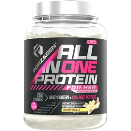 Forzagen All in One Protein for Her | Women’s Protein Powder with Multi Collagen Peptides | Hydrolyzed Collagen Supplement, Gut Health, Great for Pre & Post Workout | Vanilla, 30+ Servings