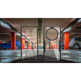 WBWONE Case for Oppo Reno 12F 5G / Oppo Reno 12FS 5G Built in Screen Protector, Full Body Shockproof Protection, Transparent PC Back Cover and Soft TPU Bumper Shell. Black