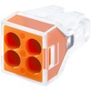 GKEEMARS 50 Pcs Push in Connectors Terminal Block 4 Conductor