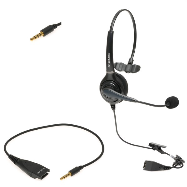 OvisLink Mobile Call Center Headset Compatible with Smart Phones |