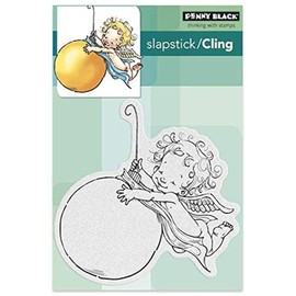 Penny Black Cling Stamp 5 x 7-inch Angel Swing, Acrylic, Multicolour, 0.63x11.43x18.41 cm