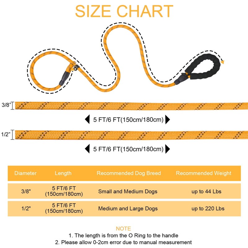 Slip Lead 6 FT for Small and Medium Dogs,Puppy Dog