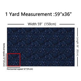 Feelyou Galaxy Fabric by The Yard 2 Yards Outer Space Decorative Waterproof Outdoor Fabric for Boys Girls Black Universe Printed Upholstery Fabric for Chairs Starry Sky DIY Reupholstery Fabric