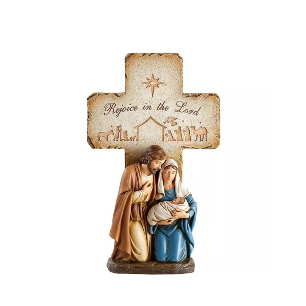 Rejoice Holy Family Cross Figure