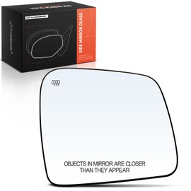 A-Premium Right Passenger Side Heated Mirror Glass with Backing Plate Compatible with Dodge Durango 2011-2023 & Jeep Grand Cherokee 2011-2021, Grand Cherokee WK 2022 - Exterior Side View Convex Mirror