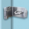 Corner Hasp Lock with Screws - Stainless Steel Latch for Storage Hasp 2ea