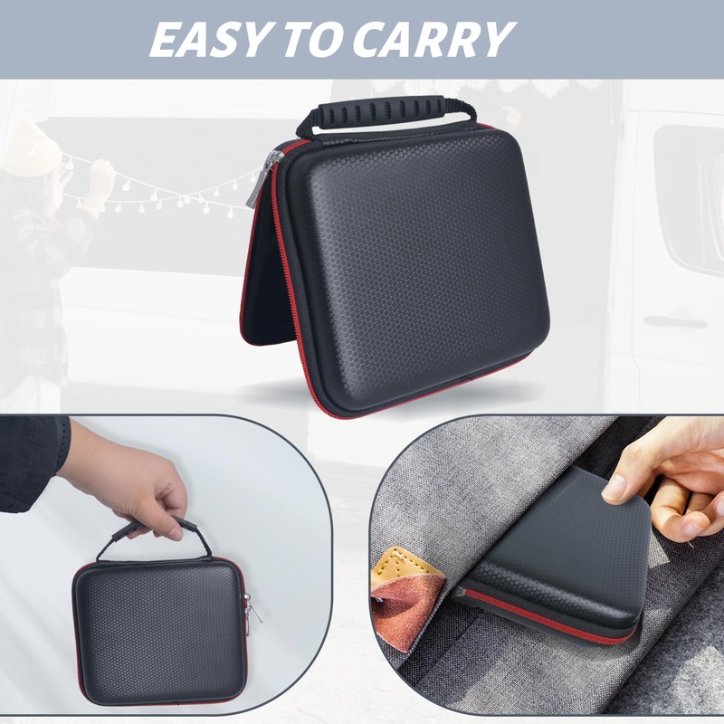 Wolfteeth 6.7 inch Handheld External Hard Drive Carrying Case, Portable