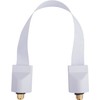 DUR-line FD Slim White Wafer-Thin Door/Window Feed-Through for SAT Cable