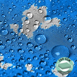 SunnyRoyal Waterproof Sun Shade Sail 10'x15'x18' Outdoor Canopy Triangle Awning Sunshade Cloth Screen 95% UV Blockage & Water Resistant for Outdoor Patio Garden Pool, Sky Cloud