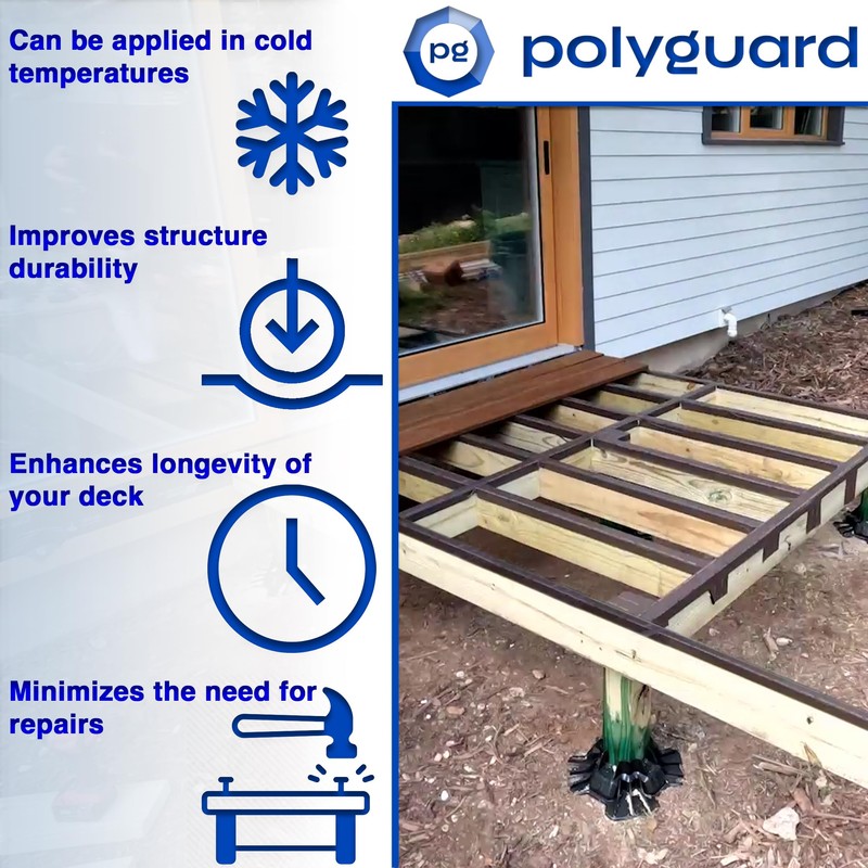 POLYGUARD Poly Wall - Rot Shield Joist Tape for Decking,