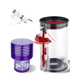 YTCHYYSK Bin Replacement and Filter for Dyson V10 SV12 Animal and Absolute Models, for Absolute/Animal/Animal Extra/Total Clean, Bin Part No.969509-01 and Filter Part No. 969082-01