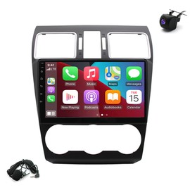 Slakerbe 9" Android 13 Radio Fit For SubaruForester/XV/WRX 2015-2018 Touchscreen Car Radio with Bluetooth, Mirror Link, HD, FM, GPS Navi, Voice Control, AHD Backup Camera, Microphone