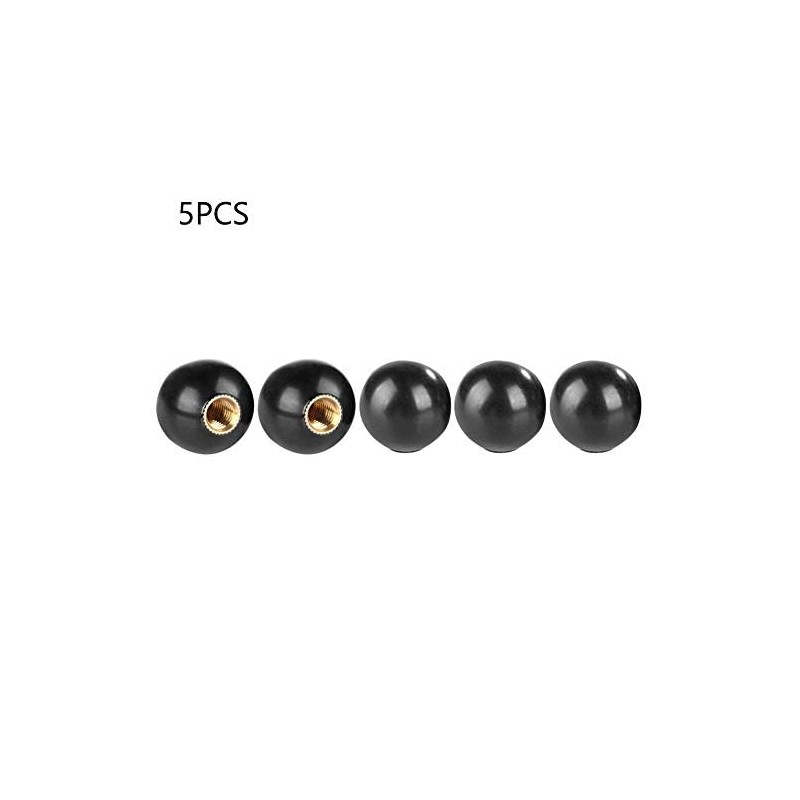 Hilitand 5pcs Bakelite Ball Lever Knob, Ball Knob Handles, Black