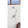 Bianco Dolomite Dotty 12.31 in. x 12.36 in. Polished Marble