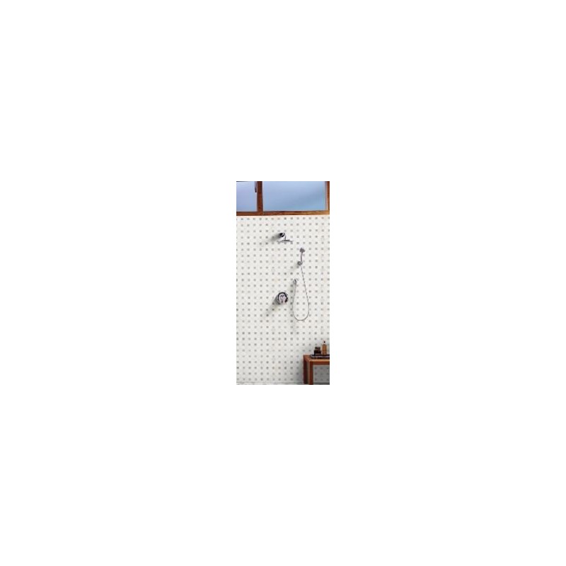 Bianco Dolomite Dotty 12.31 in. x 12.36 in. Polished Marble