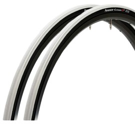 Panaracer Clincher Tire Set of 2 [700 x 26C] Category S2 F726-CATS-W2 White/Black Side (For Road Bikes, Cross Bikes, Commuting, City Riding, Touring, Long Ride)
