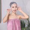 100-Count Disposable Transparent Plastic Shower Caps Hair Dyeing 2ea