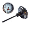 Long Stem Thermometer for Insulated BBQ Smoker Cabinet 3in face