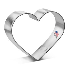 Unbranded 1 Dozen 12 Heart 3'' Cookie Cutter Metal Freshie Love Valentine