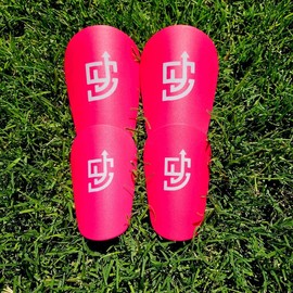 SccerUp Mini Shin Guards - Mini Shin Pads - Color: Pink, Size: 4.7in x 2.7in (12cm x 7cm), Quantity: 2 Pairs