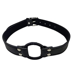 Bondage gag Leather O Ring 45 mm