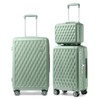 Somago Luggage Sets 3 Piece PC ABS Hardside Lightweight Suitcase