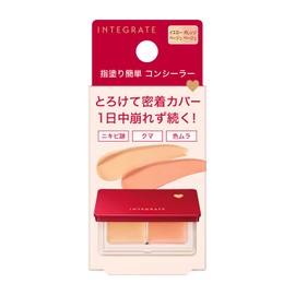 INTEGRATE Melty Fit Concealer, Yellow Beige/Orange Beige Concealer, Unscented Body, 0.2 oz (4 g)