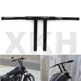 XKMT-Black 16" Rise T-Bars Handlebar Drag Bar Compatible With Harley FLST FXST Sportster XL Dyna [B07LFMPTSX]
