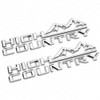2Pcs High Country Emblems Side Door Letter Logo Car Badge