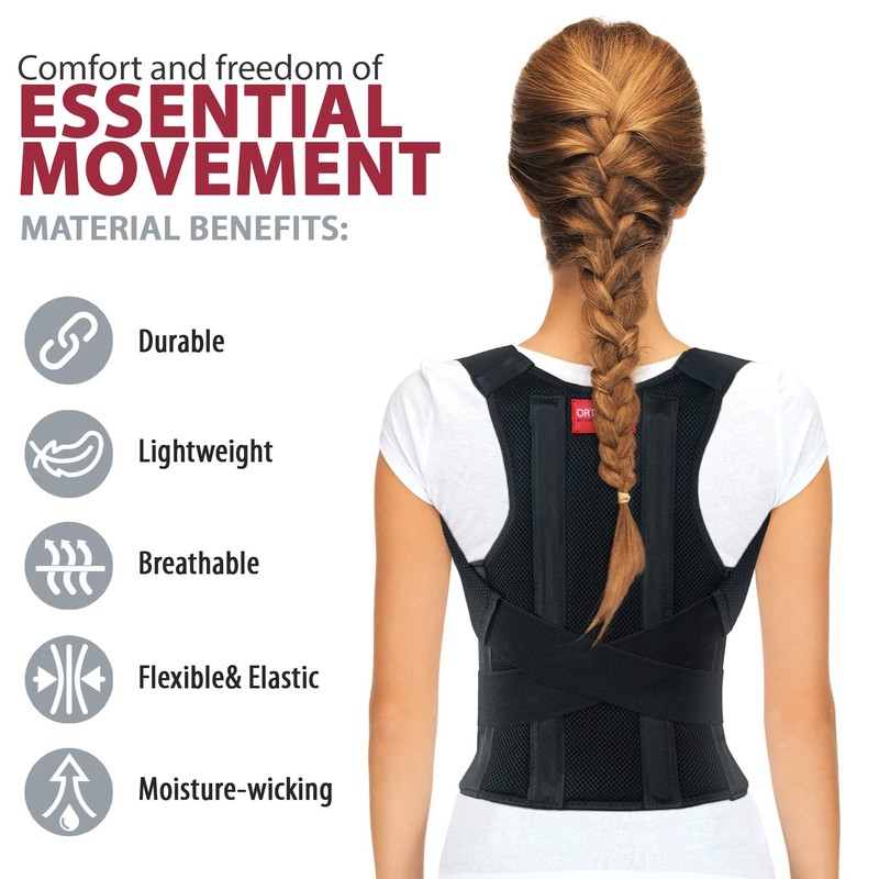 ORTONYX Comfort Posture Corrector Back Brace for Woman and Men,