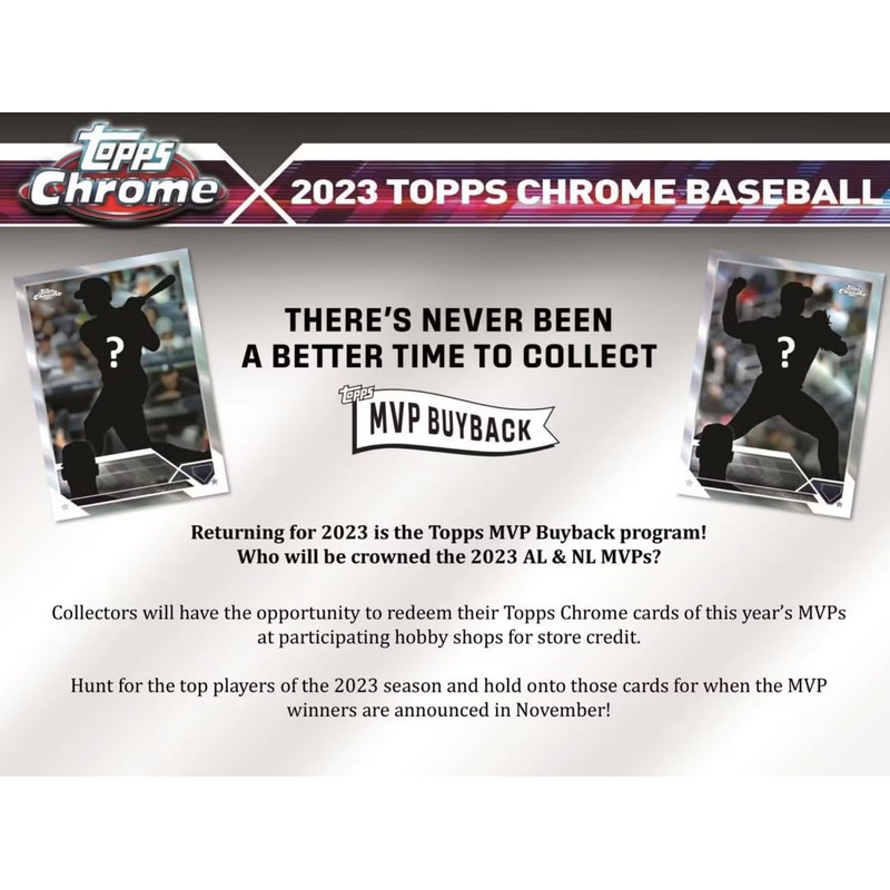 2023 Topps Chrome Baseball 8 Pack Blaster Box