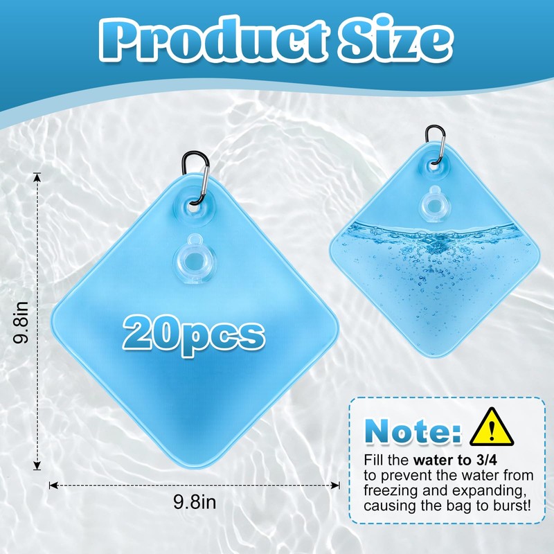 TAINAT 20 Pack Pool Cover Weights with Hooks,Heavy Duty Winter