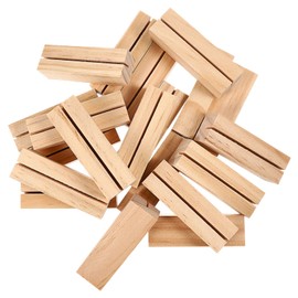 Toyvian 12 Piezas de Soportes de Madera para Tarjetas de Lugar Soportes para Letreros de Madera Soporte para Número de Mesa Soporte para Tarjeta de Nombre para Decoración de Eventos de
