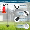 Gtongoko Tall Shepherds Hook for Outdoor, 108 Inch Bird Feeder