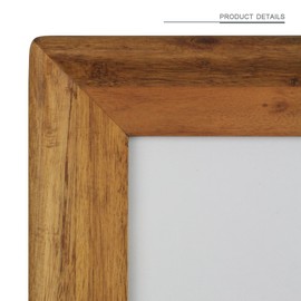 icheesday Picture Frame 5x7 Inch,Rustic Wood Photo Frames with Real Glass,Wall Hanging and Tabletop Standing,Vertical or Horizontal Display (Brown) | icheesday