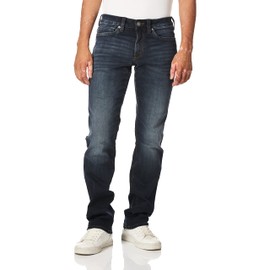 Buffalo David Bitton Men's Relaxed Straight Driven Jeans, Crinkled and Sanded Indigo, 36x32