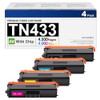 DMGE TN433 TN436 4 Pack Toner Cartridge Replacement for Brother TN433 Toner Cartridge Set Compatible with Brother MFC-L8900Cdw HL-L8360Cdw HL-L8260Cdw MFC-L8610Cdw HL-L8360Cdwt Printer