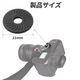 [DELUXEFOX] Rubber Pads Rubber Washers 9 Pcs Belt 1/4" Screw Holes Screw Washers Rubber Washers Screw Washers Protectors Protects Camera and Parts - Enhanced Friction - Anti-Slip Black