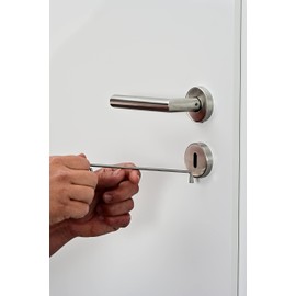 Multipick Lock Pick Opens Almost Any Door with Beard Lock – Universal Opener Key for Beard Lock – 1 Piece in Professional Locksmith Tool Quality – Made in Germany Chrome